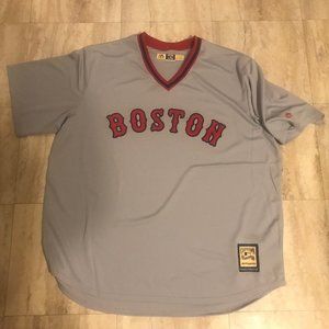 Boston Red Sox Majestic Retro Gray Road Jersey 2xl